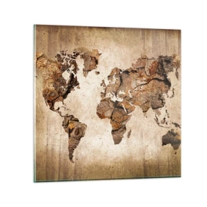 Glass picture - Discovery of the World - 30x30 cm