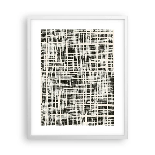 Poster in white frmae - Woven Composition - 40x50 cm