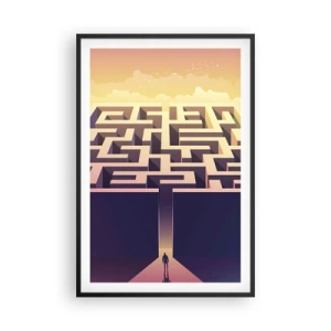 Poster in black frame - Decision Time - 61x91 cm