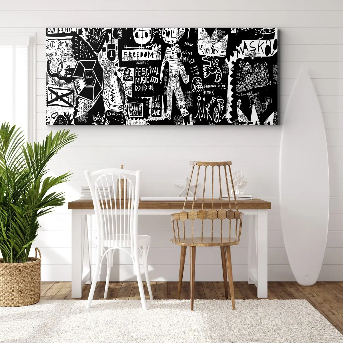 Canvas picture - Rights and Joys of Youth - 90x30 cm
