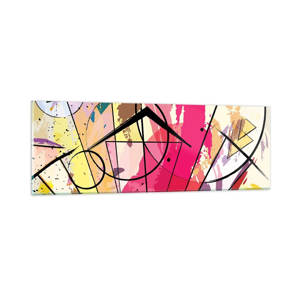 Glass picture - Explosion  - 90x30 cm