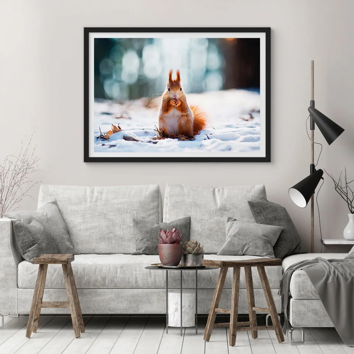 Poster in black frame - What Are You Looking at? - 50x40 cm