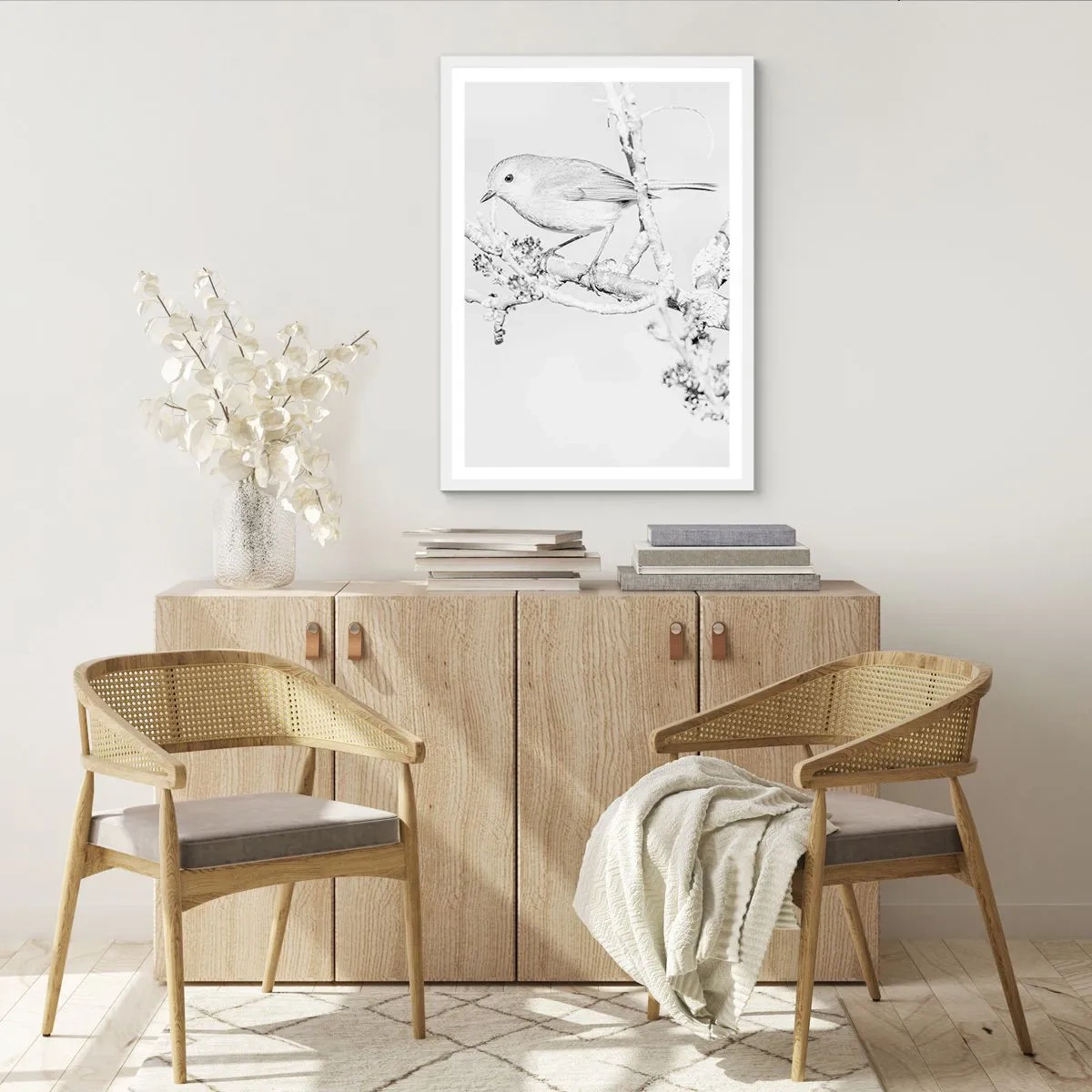 Poster in white frmae - Winter Morning - 61x91 cm