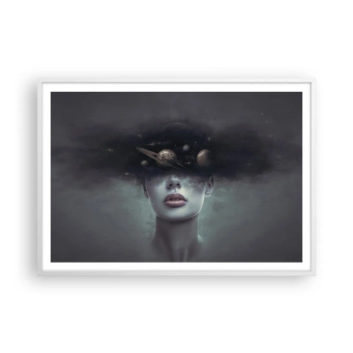 Poster in white frmae - And Planets are Revolving… - 100x70 cm