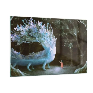 Glass picture - Fantastic Encounter - 120x80 cm