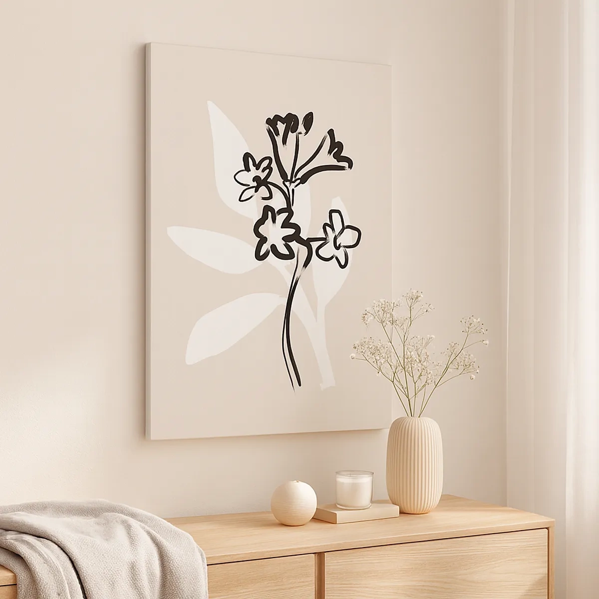 Canvas picture - Sketch for Herbarium - 50x70 cm