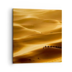 Canvas picture - Caravan on the Waves of a Desert - 70x70 cm