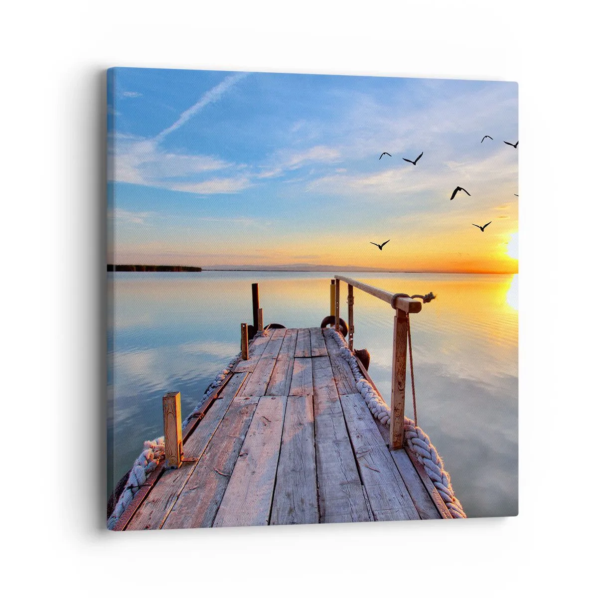 Canvas picture - Walk towards the Sun - 40x40 cm