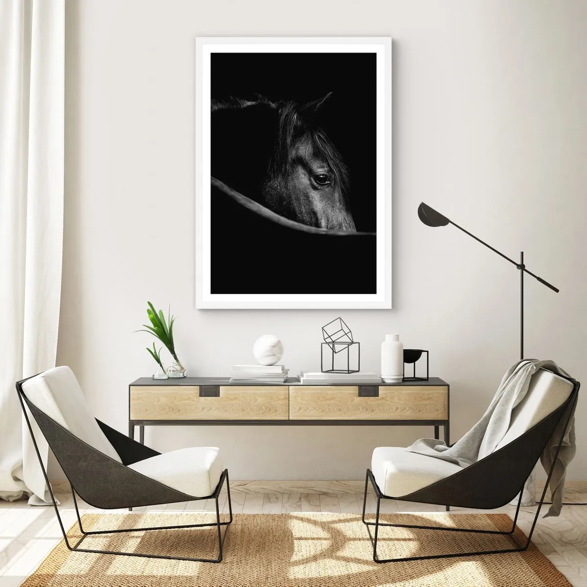 Poster in white frmae - Black Prince - 30x40 cm