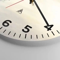 Clock face with numbers