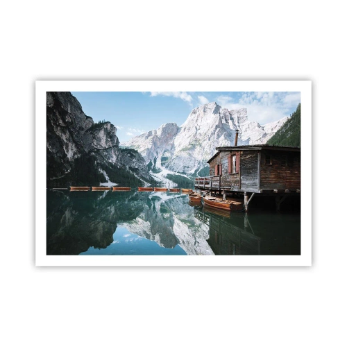 Poster - Crystal, Mountain Morning - 91x61 cm