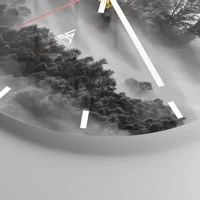 Clock face with lines