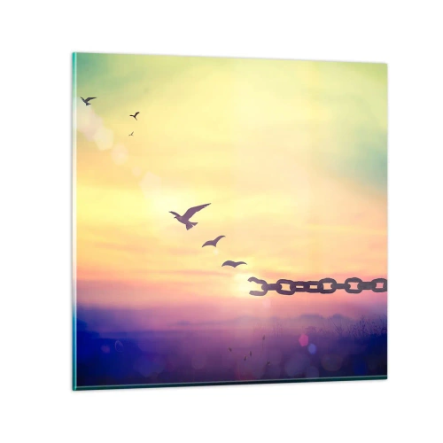 Glass picture - Victory of Freedom - 70x70 cm