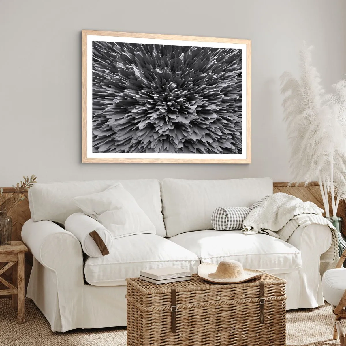 Poster in light oak frame - It Can's Be Any Sharper - 70x50 cm