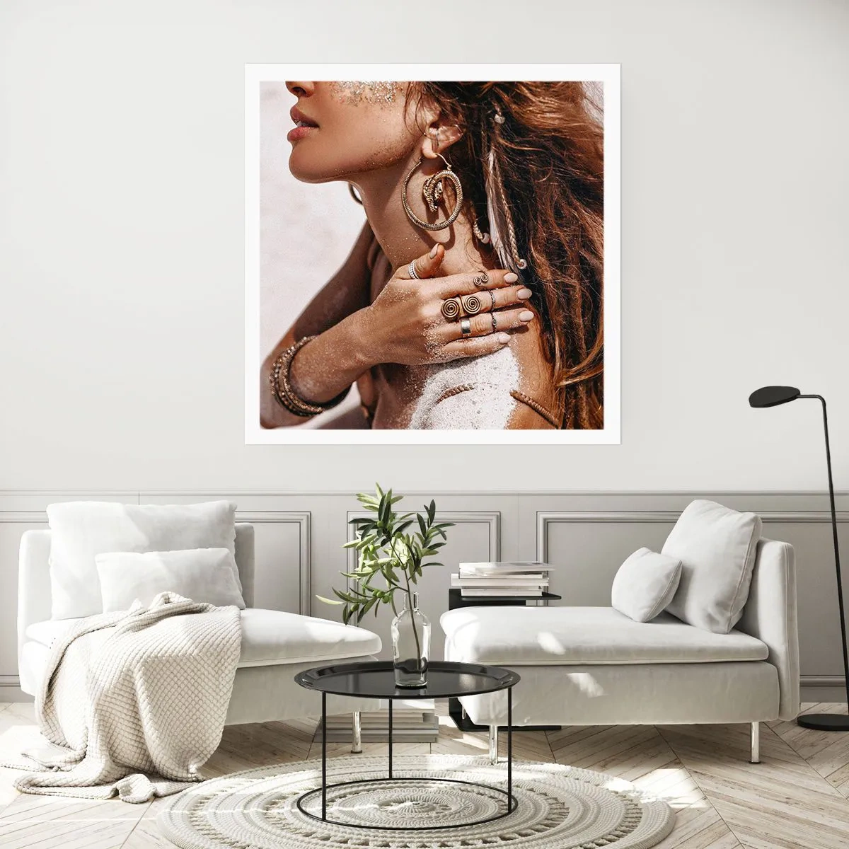 Poster - Queen of a Wild Beach - 40x40 cm