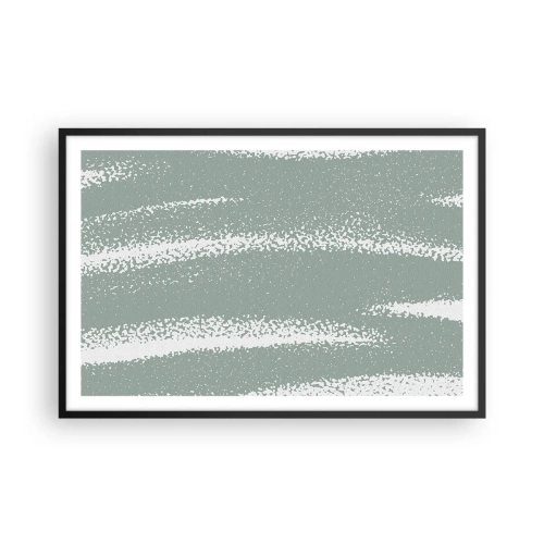 Poster in black frame - Abstrcat in Winter Climate - 91x61 cm