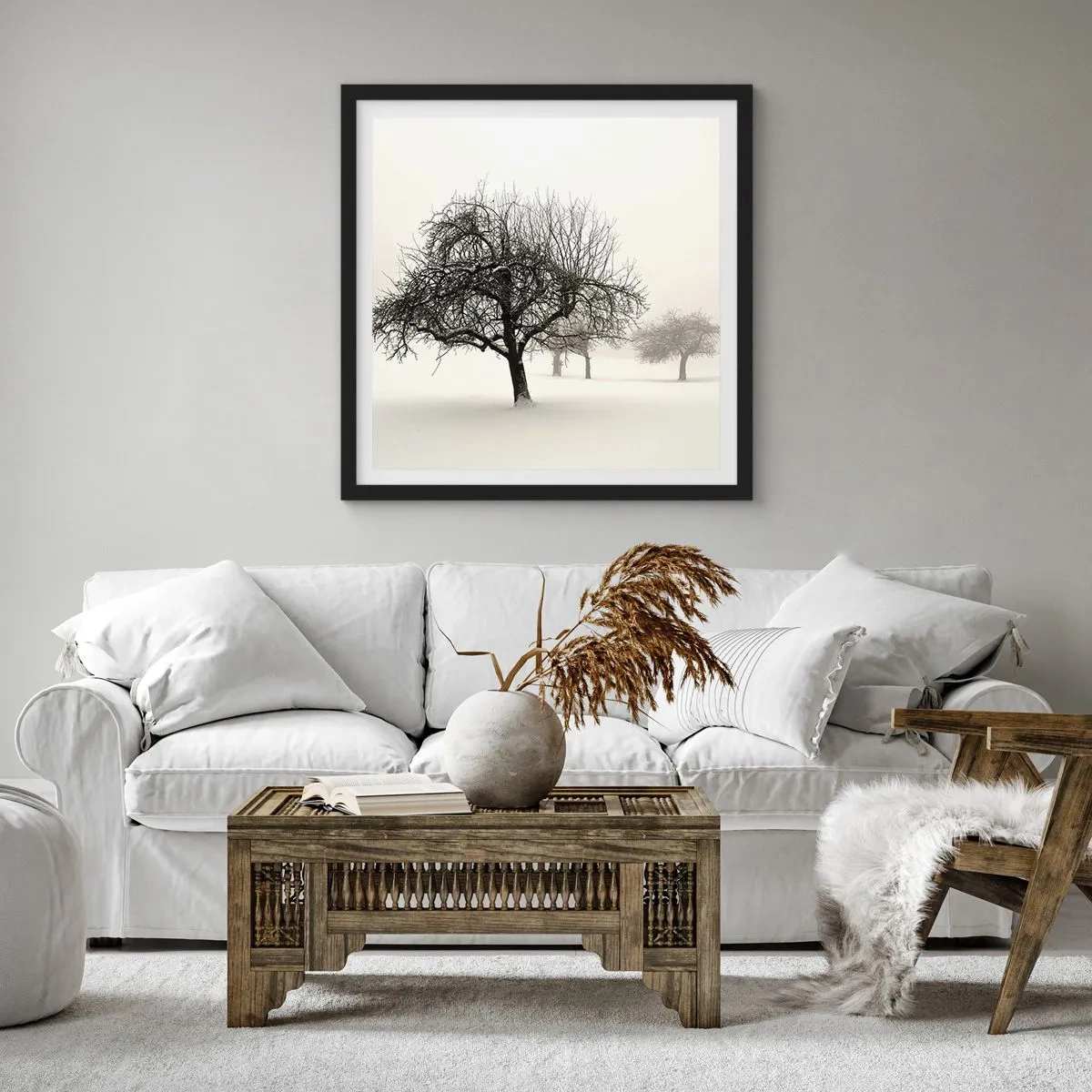Poster in black frame - Winter Dream - 50x50 cm