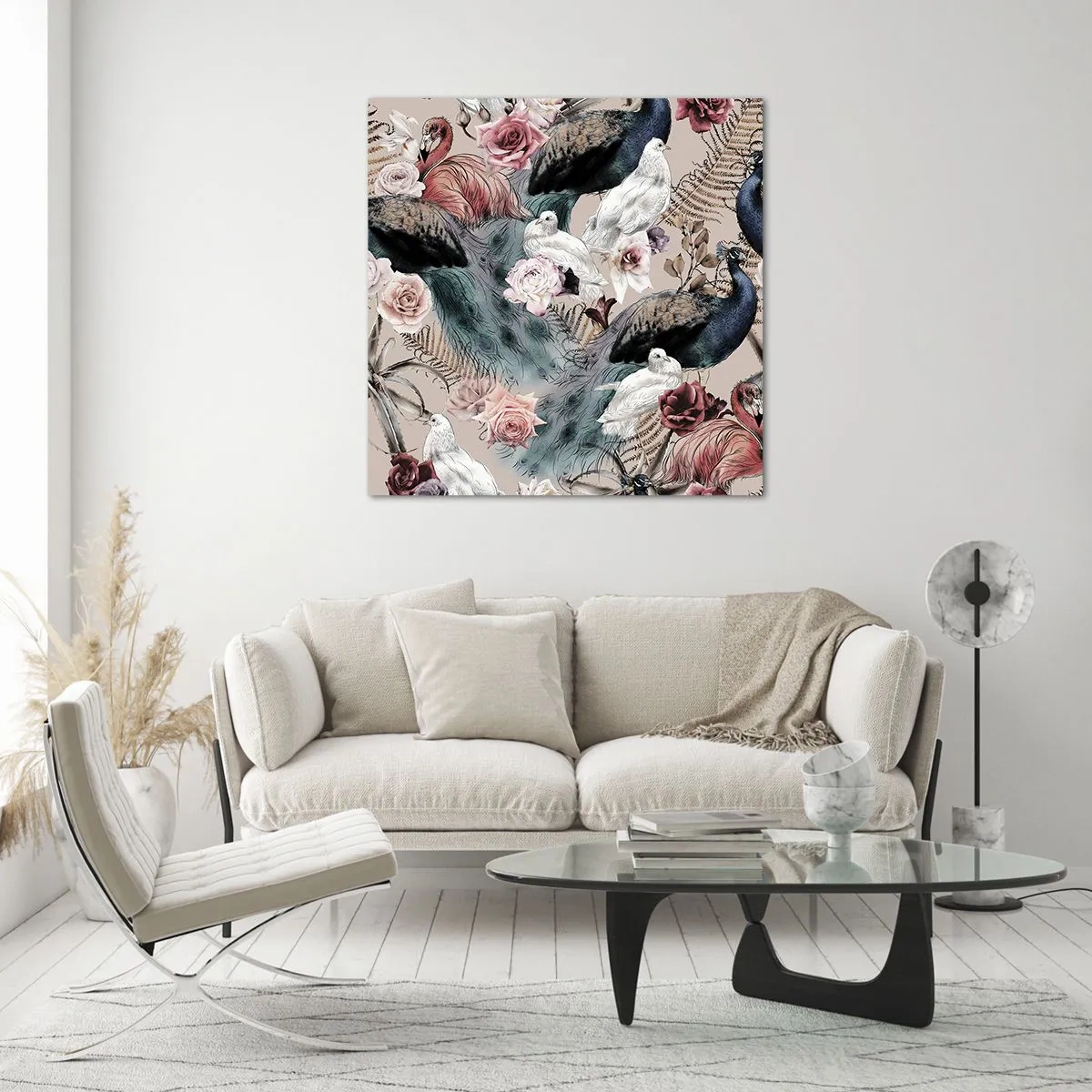 Glass picture - In Palace Garden - 50x50 cm