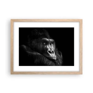 Poster in light oak frame - What Are You Looking At? - 40x30 cm