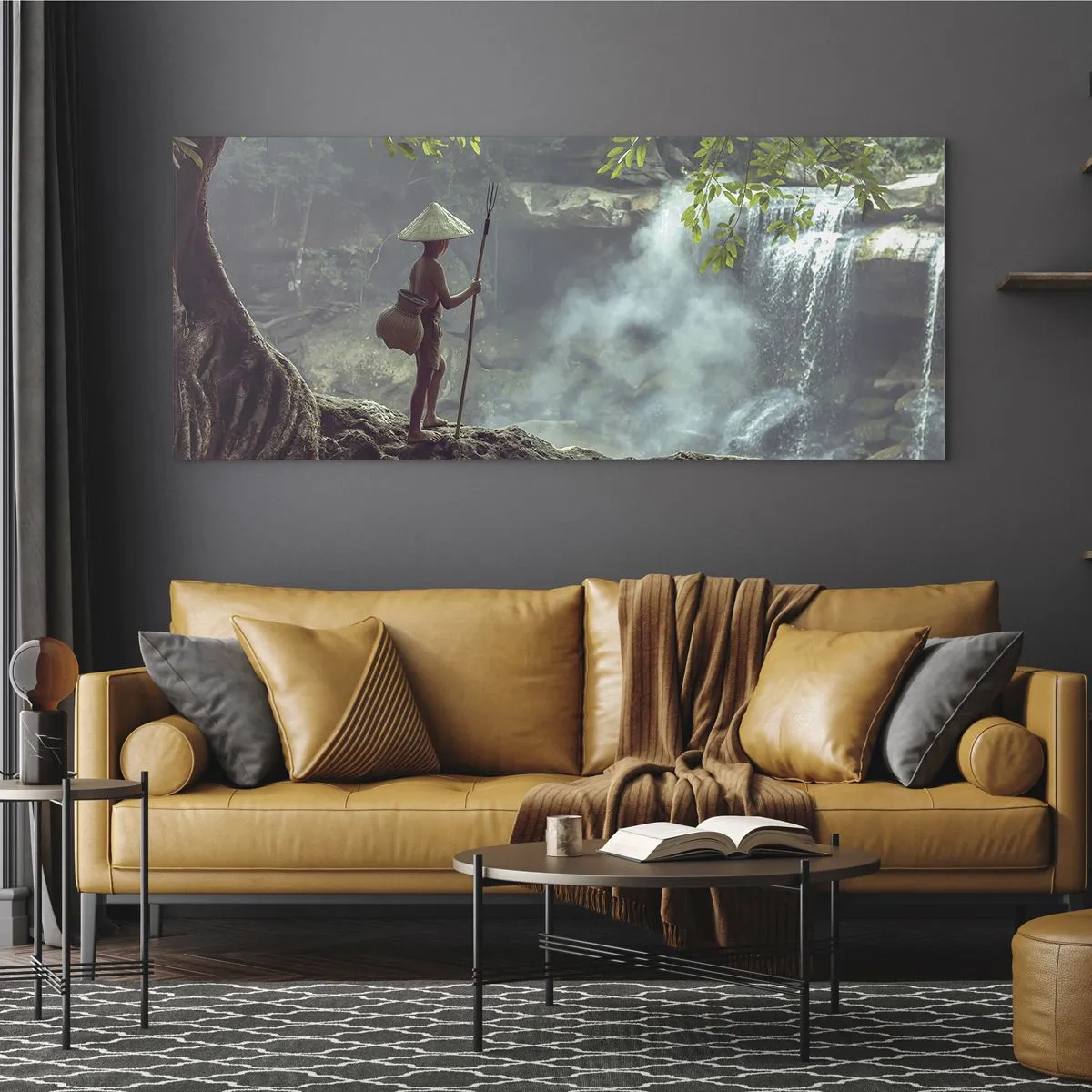 Glass picture - Friends with Nature - 100x40 cm