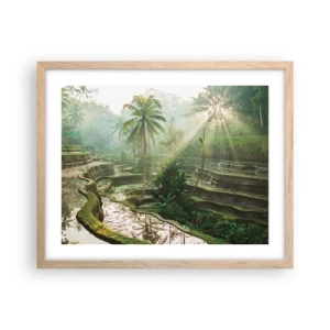 Poster in light oak frame - Maturing in the Sun - 50x40 cm