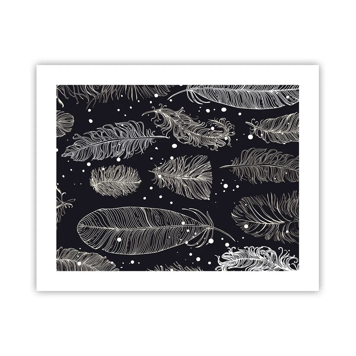 Poster - Feathery Lace - 50x40 cm