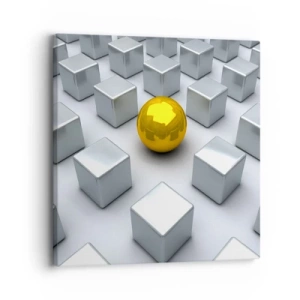 Canvas picture - Why Me? Geometric Composition. - 30x30 cm