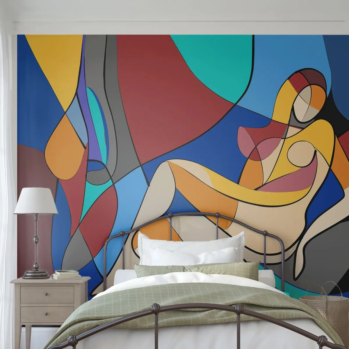 Self-Adhesive Photo Wallpaper Deluxe Sticker - Cubist Nude - Cubism, Modern, Woman - 250x175 cm