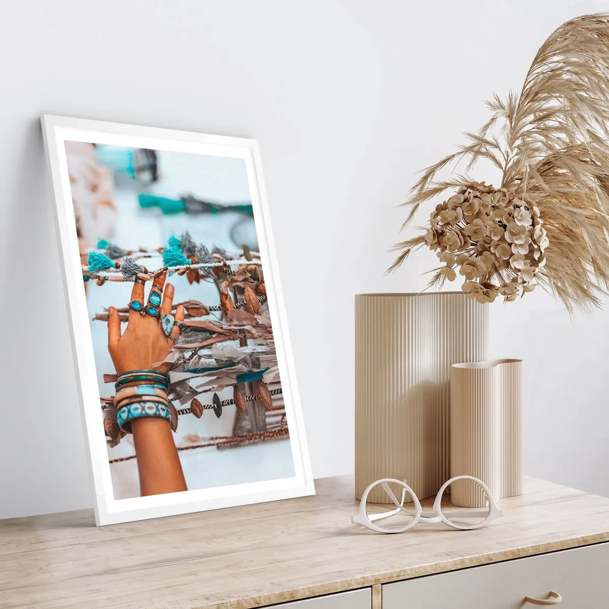 Poster in white frmae - Local Treasures - 40x50 cm