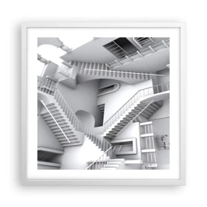 Poster in white frmae - Paradoxes of Space - 50x50 cm