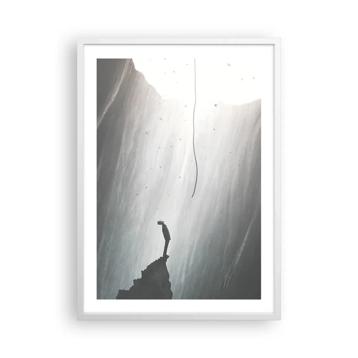 Poster in white frmae - There Is Always Some Way Out - 50x70 cm