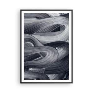 Poster in black frame - Fluidity of Reality - 70x100 cm