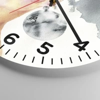 Clock face with numbers