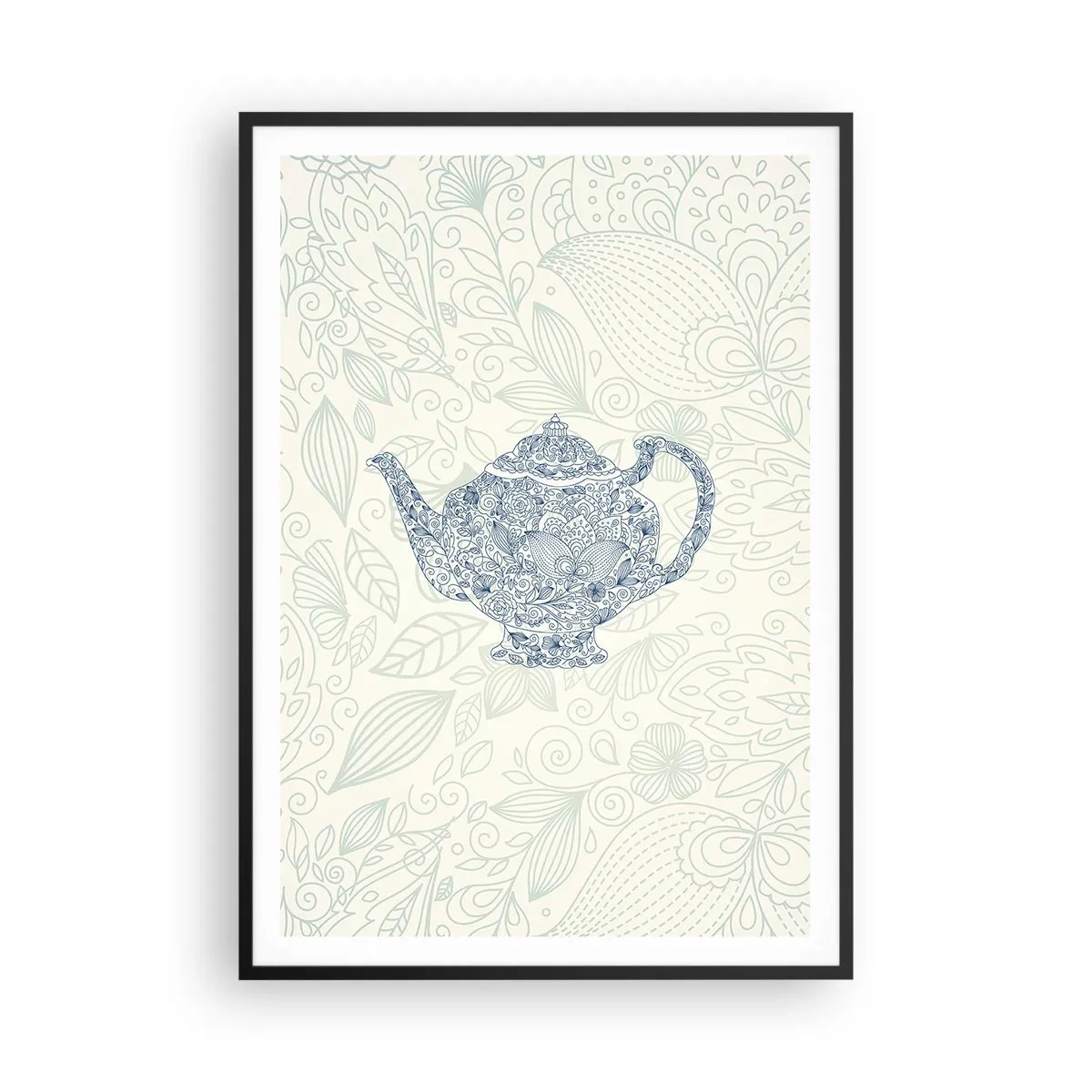 Poster in black frame - Charm of Tea - 70x100 cm