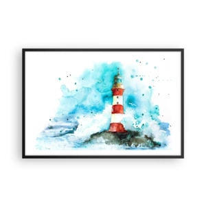 Poster in black frame - Unity of Elements - 91x61 cm