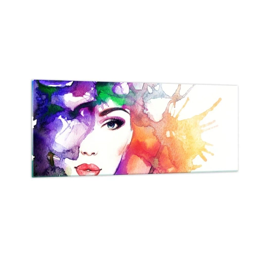 Glass picture - With Head in the Clouds - 100x40 cm