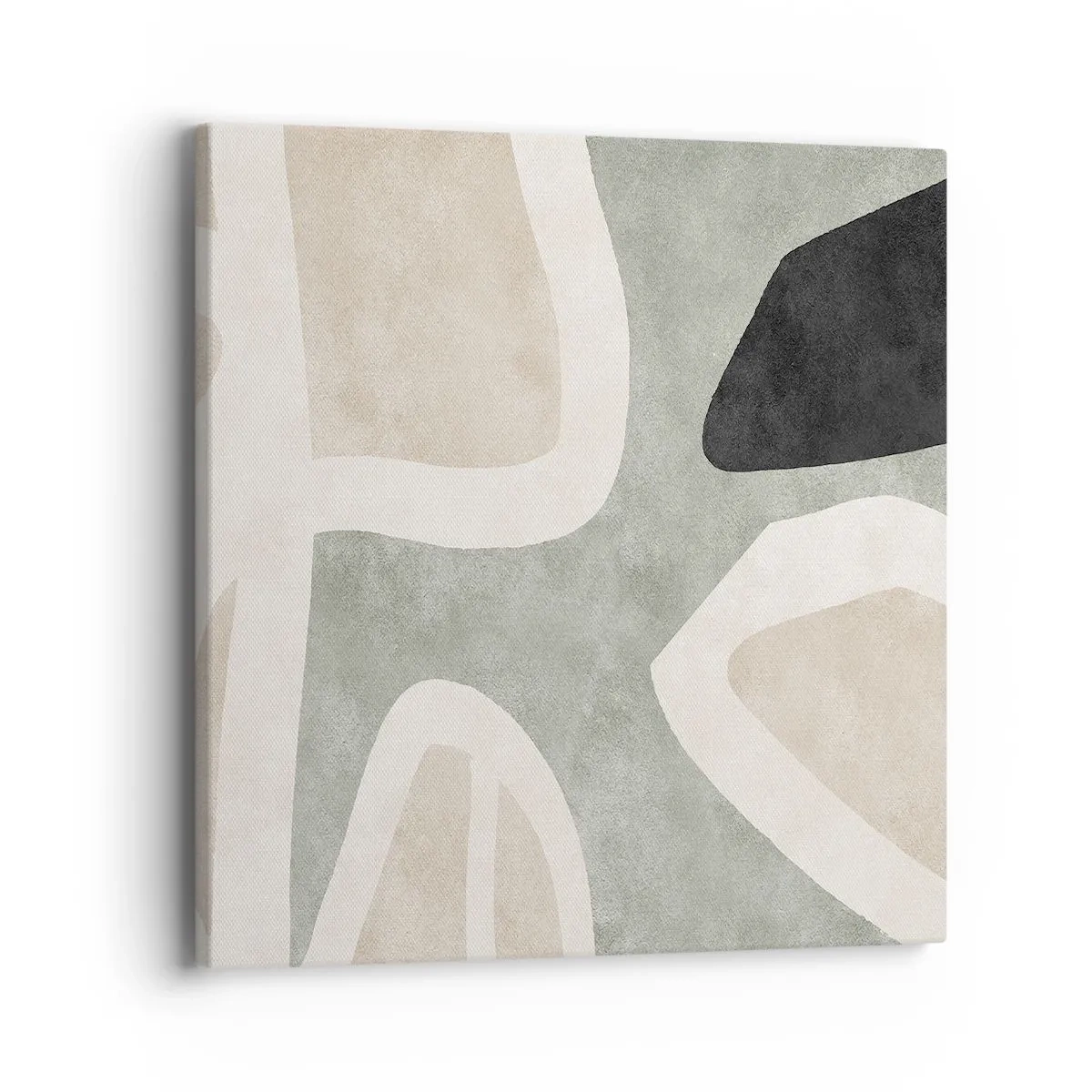 Canvas picture - Composition with a Black Motif - 40x40 cm