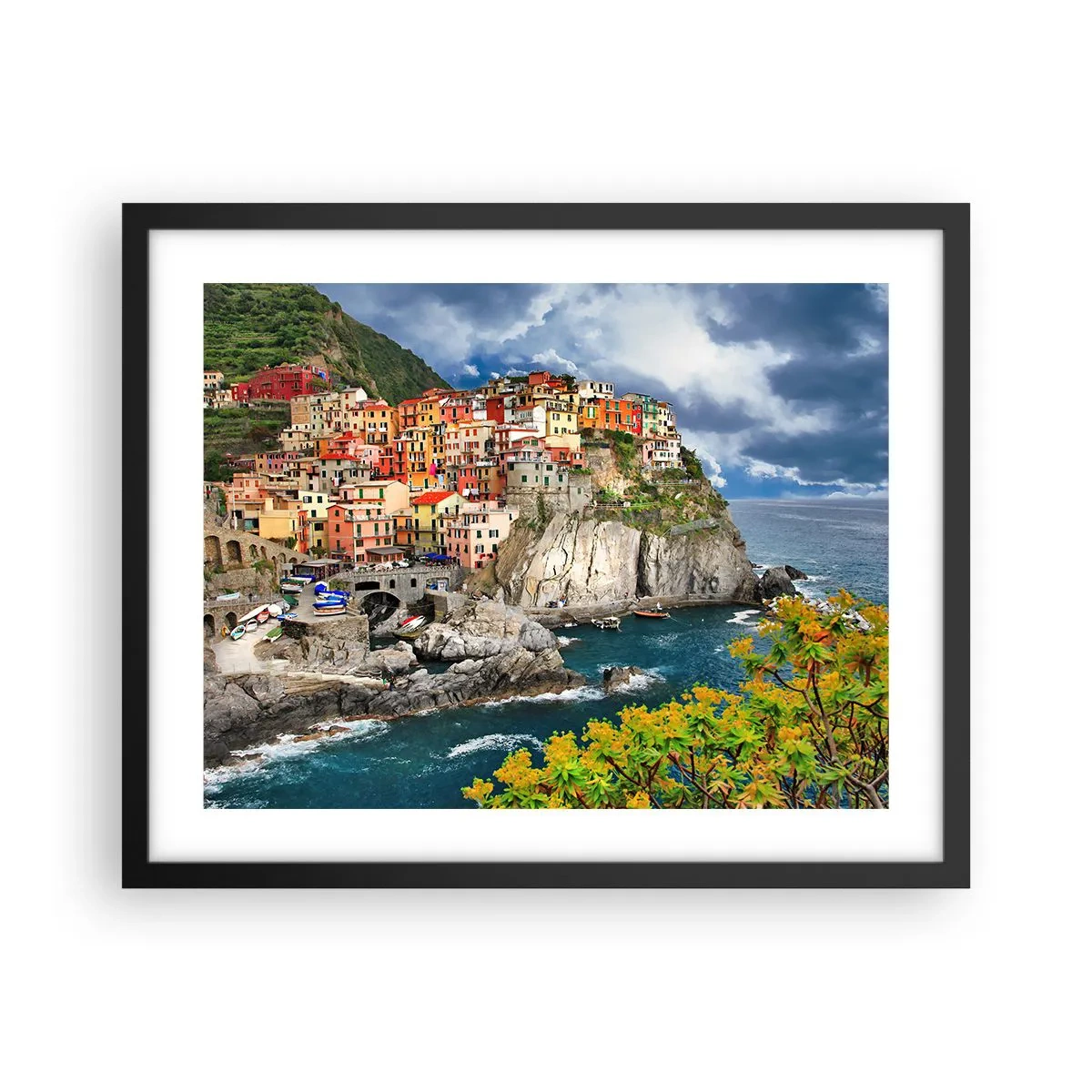 Poster in black frame - Hugging the Rocks - 50x40 cm