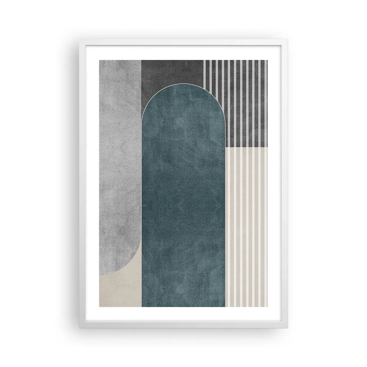 Poster in white frmae - Levelled Composition - 50x70 cm