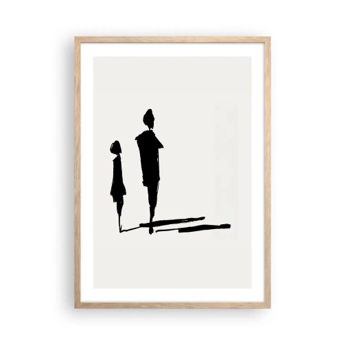 Poster in light oak frame - Surely Together? - 50x70 cm