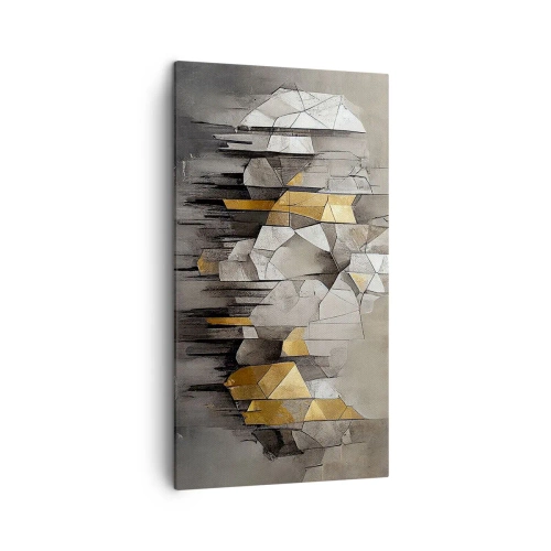 Canvas picture - Composition of Ice and Light - 45x80 cm