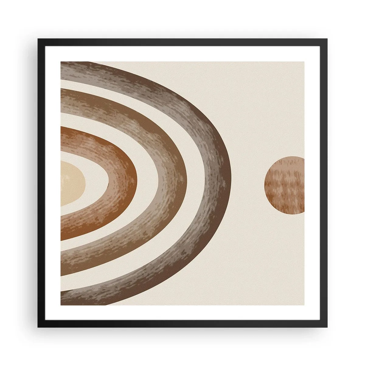 Poster in black frame - In a Distant Galaxy - 60x60 cm