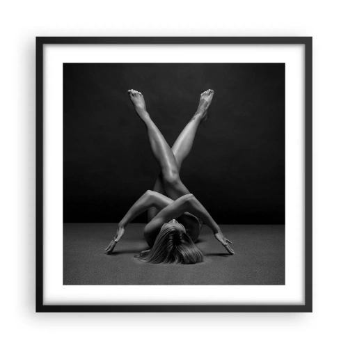 Poster in black frame - Geometry of Nakedness - 50x50 cm