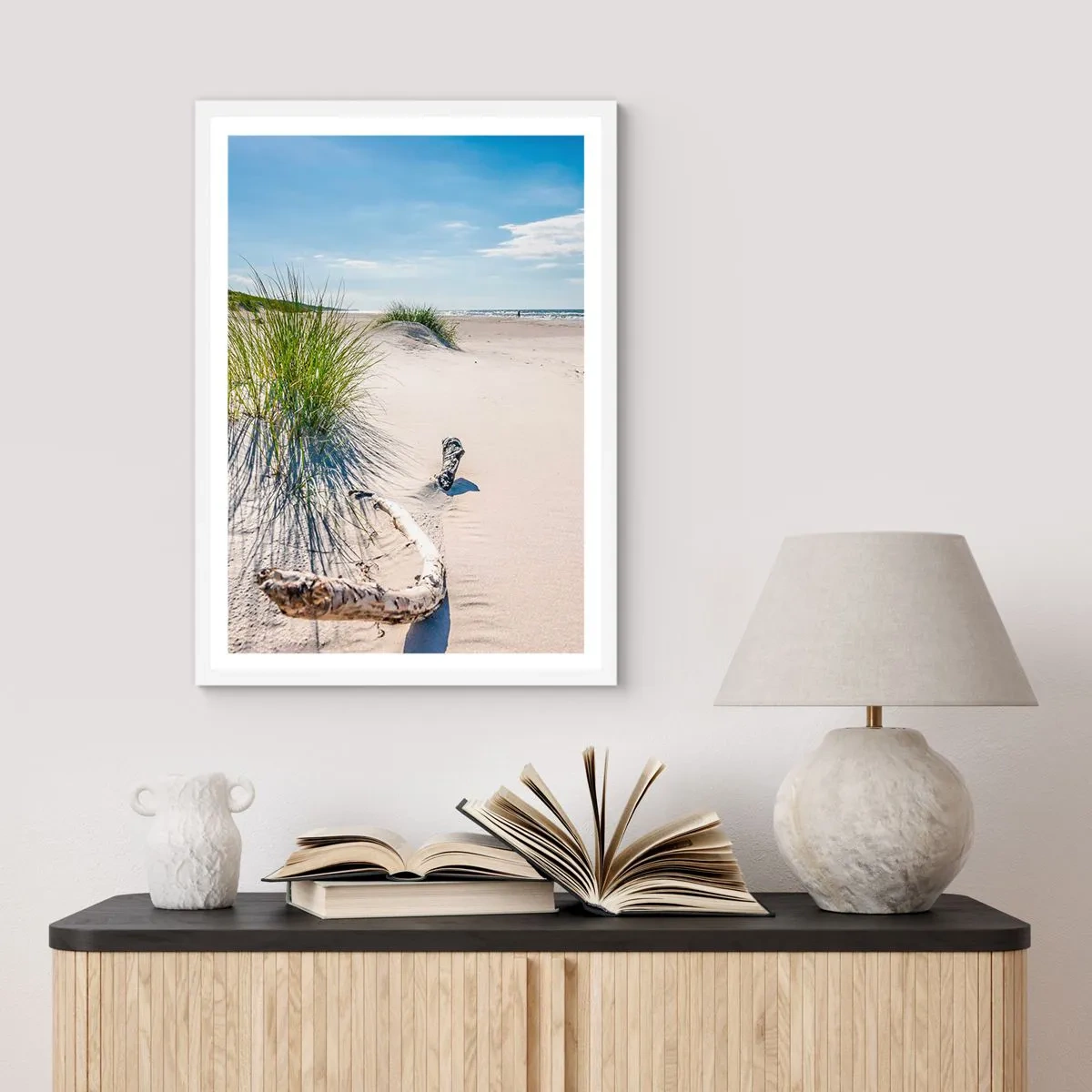 Poster in white frmae - The Most Beautiful? Baltic One - 30x40 cm