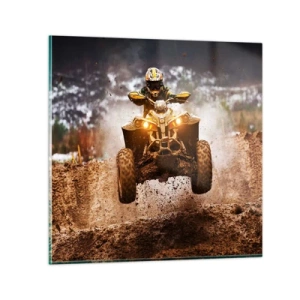 Glass picture - No Risk No Fun - 70x70 cm