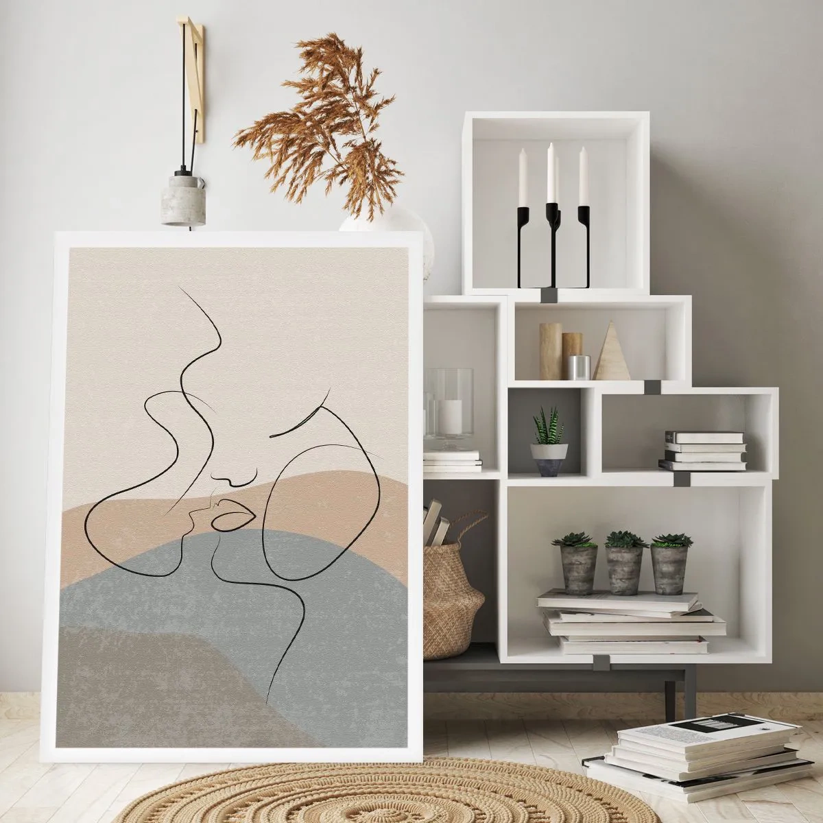 Poster - Like with a Paintbrush Stroke - 61x91 cm