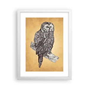Poster in white frmae - Mysterious Ornaments of Wisdom - 30x40 cm