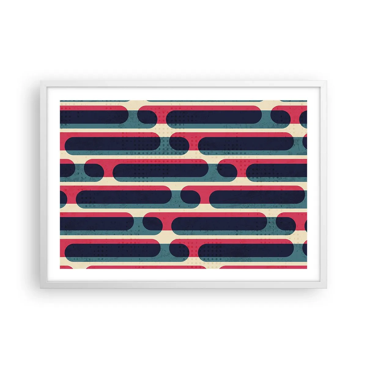 Poster in white frmae - Inwards and Forwards - 70x50 cm