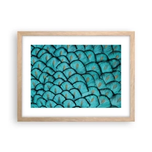 Poster in light oak frame - Great Feather Gala - 40x30 cm