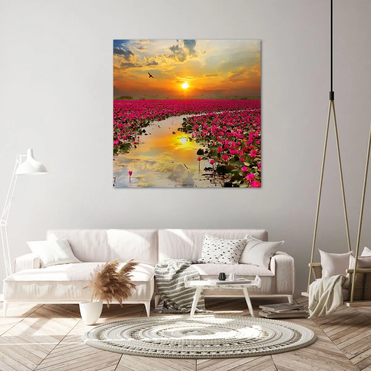 Canvas picture - Secret Life of a Lake - 60x60 cm